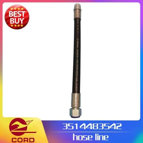 Linde forklift part 3514483542 hose pipe hoseline oil pipe use on 351 1218 diesel truck H25 H30 HT25 HT30 new service spare part