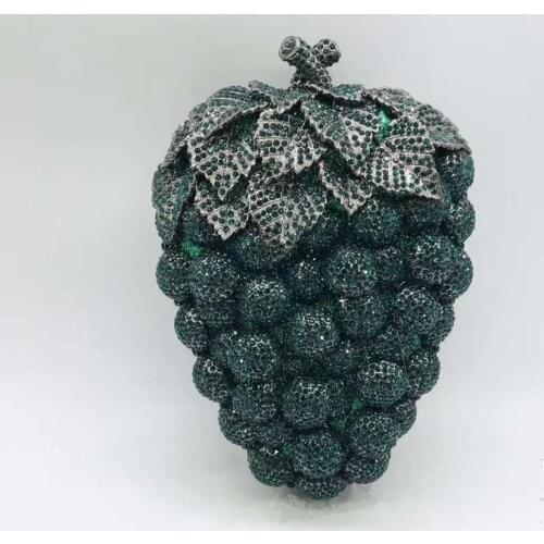 Women Diamonds Clutches Rhinestone Bag Flower Crystals Clutch Luxury Crystal Clutches African Bridal Wedding Party Purses Bags