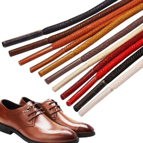 1Pair Round Shoelaces Polyester Solid Classic Shoelace Casual Sports Boots shoe laces strings 50cm,80cm,100cm,120cm 11 color