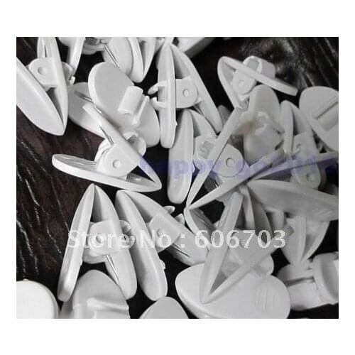 1000 pcs white Nip Clip Clamp for Headphone Headset Earphone Cellphone Cable 1000 pcs per lot free shipping