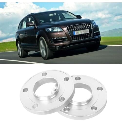 2PCS 5x130 71.6CB Aluminum Centric Wheel Spacers Tire Adapters Rims Flange Hubs For Audi Q7 2006-2014