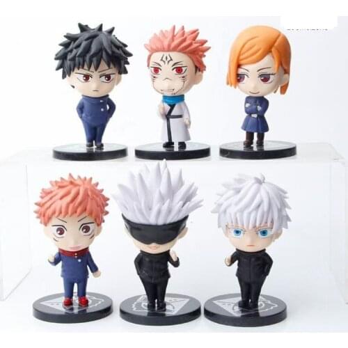 6Pcs/set Newest Anime Jujutsu Kaisen Gojo Satoru Kugisaki Figure Action Figure Modle Toys