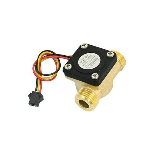 60mm G1/2 Male Threaded 1-30L/min Hall Water Flow Sensor Flowmeter SEN-HZ21WC