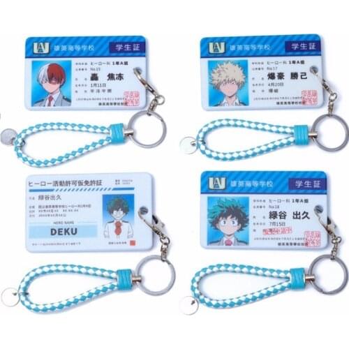 My Hero Academia Acrylic Keychain Bags Boku No Hero Akademia Bakugou Katsuki AsuiTsuyu Cosplay Keychain Metal Card Holder