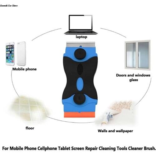 Double-headed Rubber Shovel Car Filming Tool Cleaning Shovel Squeegee Glass Shovel Cleaning Plastic Shovel For Keyboard Window