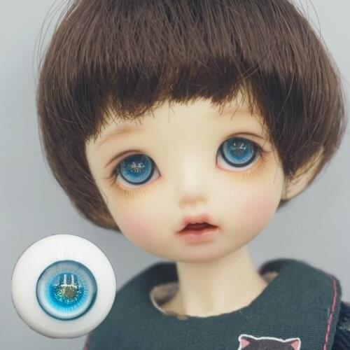 BJD doll eyes suitable for 1-3 1-4 1-6 size lake blue flashing pupil doll accessories