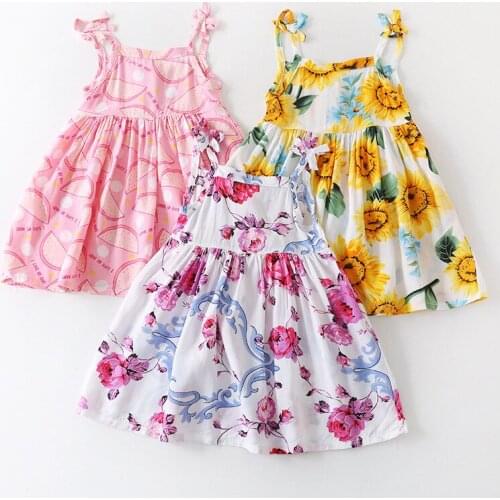 Wholesale Baby Dress Girl Retro Cotton Blend Blouse Cotton Girl Sleeveless Backless Crocheted Pattern Princess Party Dress