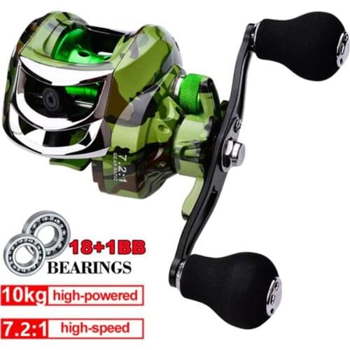 Fishing Baitcasting Reels Casting 18+1 Casting Reel 7:1:1 Bait Casting Metal Magnetic Brake Carp Fishing Tool X151G