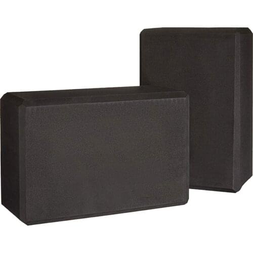 2 Pcs of EVA Yoga Bricks,Environmentally Friendly Materials,Single 120 grams,Black Yoga Blocks