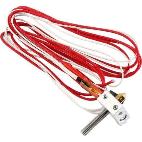 DIY Hotend Kit Nozzle MK8 Extruder Throat Heater 1.75mm/0.4mm Extruder Heater Block For Anet A2 A8 3D Printer Parts Universal