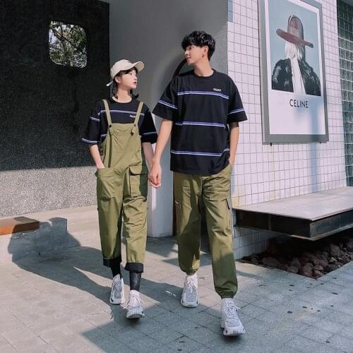 Short sleeved T-shirt set for couples in summer 2021 couples clothes couples clothing