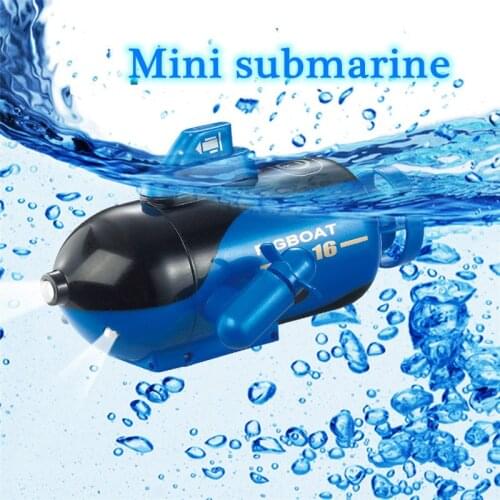 Mini Radio Racing RC Submarine Remote Control Boat Toy Gift With LED Light RC Toy Gift Colors Waterproof Model Children Gift Toy