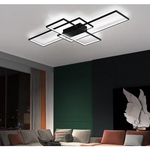 Minimalism Modern Led ceiling lights for livingroom bedroom 110-240V Led ceiling light White/Black Ceiling Lamp lustre fixture