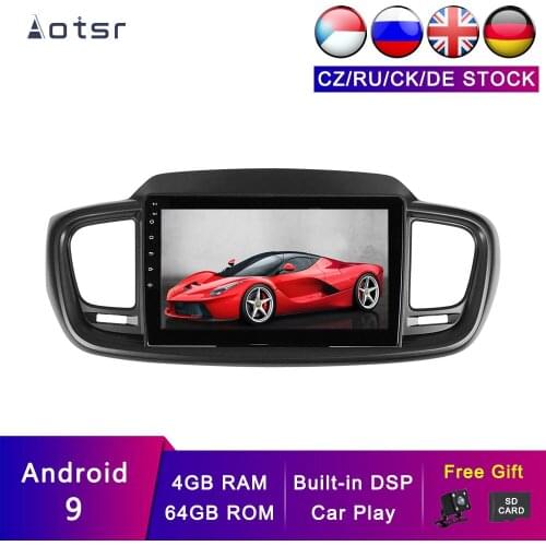 AOTSR Android 9 Multimedia Player For Kia Solanto 2015+ Car Player Head Unit Car GPS Navigation with DSP and CarPlay 4G+64G