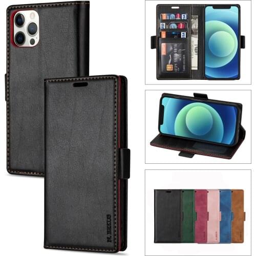 Newest Luxury Phone Case For iPhone 12 Pro Max 11 Pro XS Max 8 7 6 Plus SE 2020 Mini Wallet Flip X XR Leather Phone Case Cover