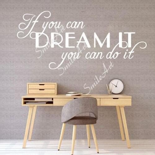 Drop Shipping Dream Sticker Waterproof Vinyl Wallpaper Home Decor For Kids Rooms Decoration Wall Art MURAL Drop Shipping