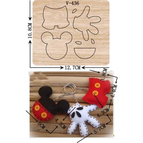 DIY New glove wooden dies cutting dies for scrapbooking /Multiple sizes /V-436