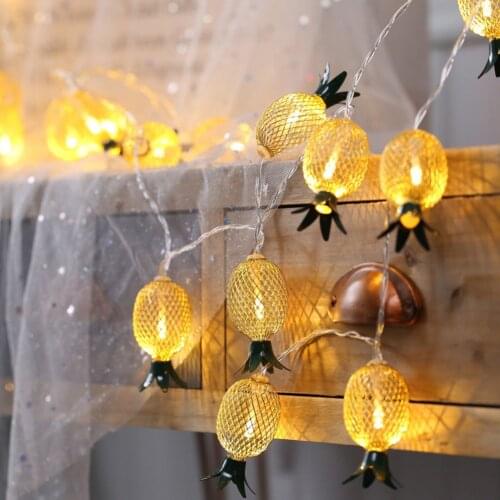 Lights String Lovely LED Pineapple Lamp Outdoor Garland Street Waterproof Design House Decoration USB Powered Holiday Lighting