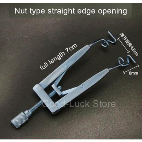 Nut type straight edge opening Titanium Eyelid Stretcher Medical Surgery Eyelid Open Stretche