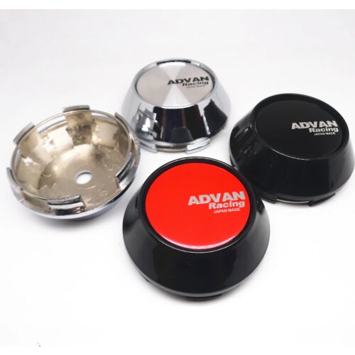 4pcs 69mm 65mm Advan Racing Car Wheels Center Hub Cap Replacement Rims Dust Cover High Hubcaps Auto Styling Accessories