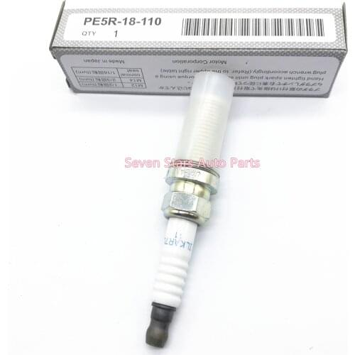 4pcs/lot Iridium Spark Plug Fit For M3 M6 CX-3 CX-5 2.0L 2.5L PE5R-18-110 ILKAR7L11