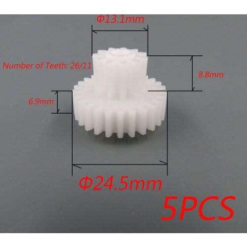 5Pcs New High Quality Meat Grinder Parts Number of teeth 26/11 Diameter 24.5MM