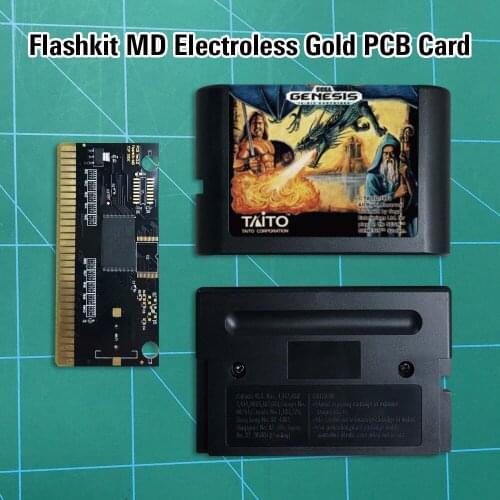 Cadash - Flashkit MD Electroless Gold PCB Card 16 bit MD Games Cartridge For MegaDrive Genesis console