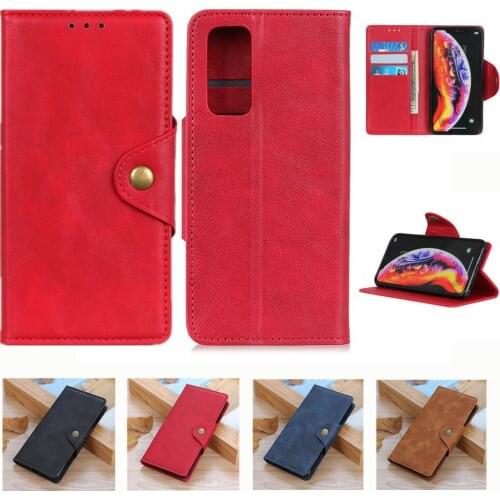 Case for OPPO A55 A54 F19 A92S A12S A53S Find X3 Reno 5 ACE 2 Capa Solid Color PU Leather Wallet Card Slot Full Protection Cover