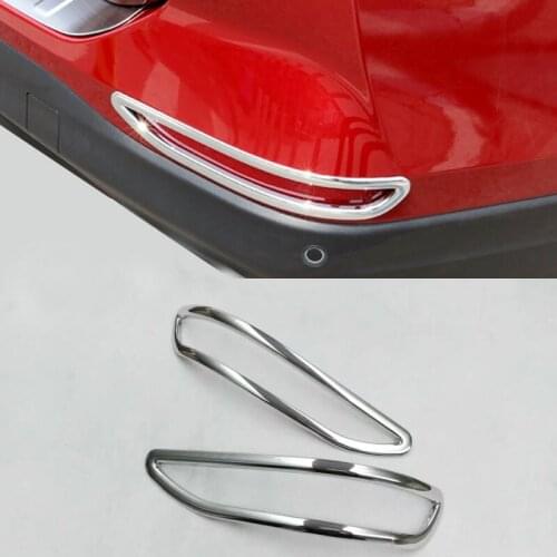 For Chevrolet Holden Equinox Third GE 2018 2019 2020 Car Chrome Rear FogLight Lamp Cover Tail Fog Lights Sticker Accessories