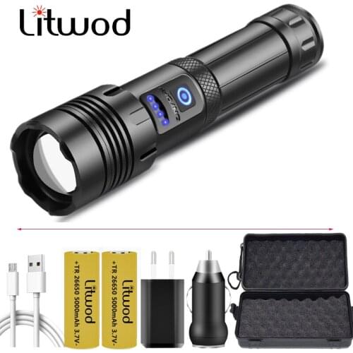 XHP90.2 4-core Zoom XHP70.2 Aluminum Lantern Led Flashlight Power Bank Function Torch Usb Rechargeable 18650 or 26650 Battery