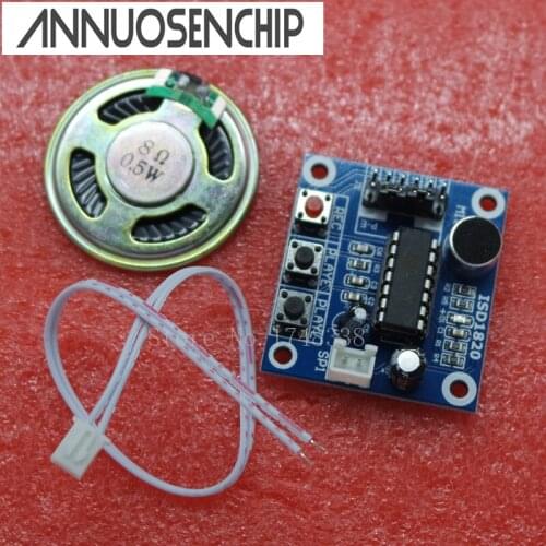 Loudspeaker+ISD1820 Sound Voice Recording Playback Module With Mic Sound Audio Telediphone Module Board With Microphones