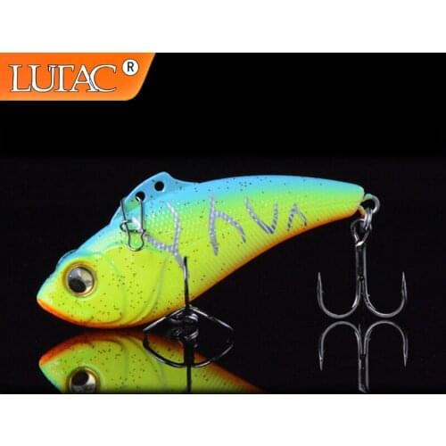 Lutac VIB Vibration Fishing Lure Artificial Tackle Hard Stickbaits 45mm 9.5g Wobblers Pesca
