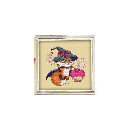 Wizard Little Fox cross stitch 11CT 18ct 14ct cotton thread embroidery DIY handmade needlework