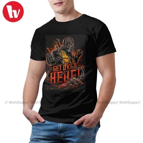 Mortal Kombat Tee Shirt Fun Short Sleeve Cotton T Shirt Beach Print T-Shirt Plus size Male