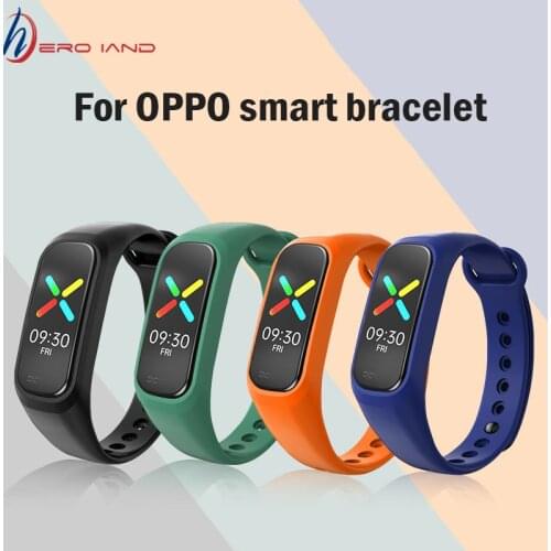 Soft Silicone Bracelet Strap For Oppo Watch EVA Edition Sport Strap Replacement Watchband For Oppo Fashion Smart Watch Correa
