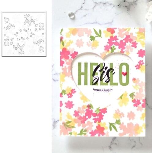 2021 NEW Christmas Meadow Builder Floral Stencils for DIY Scrapbooking Album Stamp Make Paper Card Embossing New Die Cut