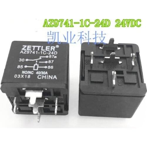 NEW 24V relay AZ9741-1C-24D AZ97411C24D 24VDC DC24V 24V 5PIN