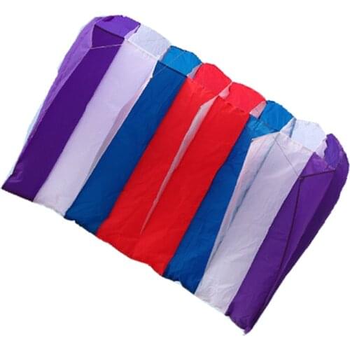 NEW Single Line Rail Power Software Parafoil Parachute Rainbow Kite Good Flying