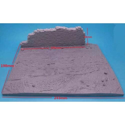 Resin muddy road and stone wall platform 1:35 C20002