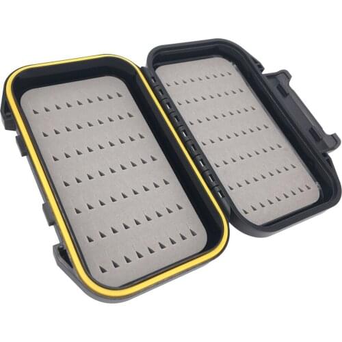 Portable Waterproof Fly Fishing Lure Bait Trout Flies Storage Box Case Container