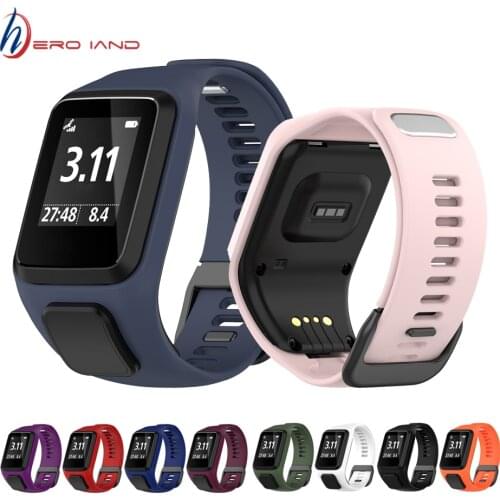 For TomTom Runner 4 Sports Replacement Wrist Band Silicone Smart Accessories Bracelet M Size Portable Strap For TomTom 4 correa