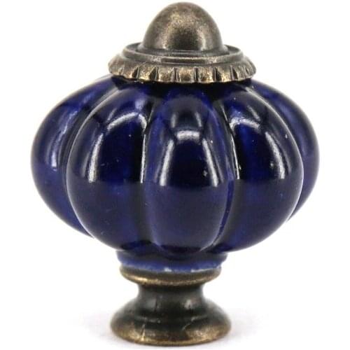 33mm Kids Room Knob Pumpkin Ceramic Cabinet Dresser Knob Kitchen Cupboard Closet Drawer Pull Handle 6PCS