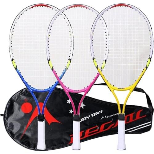 23 Inch Special Tennis Racket For Teenagers Aluminum Alloy Tennis Racket Strong Nylon Wire Suitable For Children Training -40