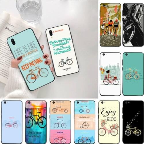 BIKE CYCLING art Phone Case For Vivo Y91c Y17 Y51 Y67 Y55 Y7s Y81S Y19 V17 vivos5