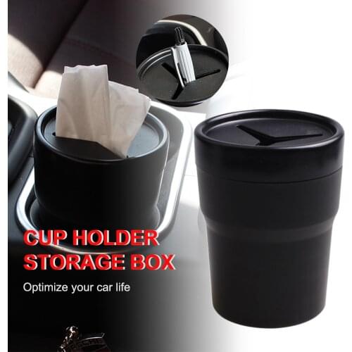 Car Storage Busket Interior Rubbish Container Waste Organizer Holder Garbage Can Trash Bin Multifunctional Car Organizer