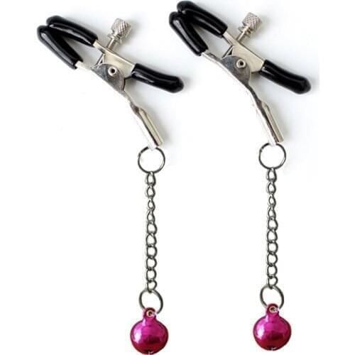 Nipple Clamps Metal Chain BDSM Breast Clamps With Bell Adult Sex Toys For Women