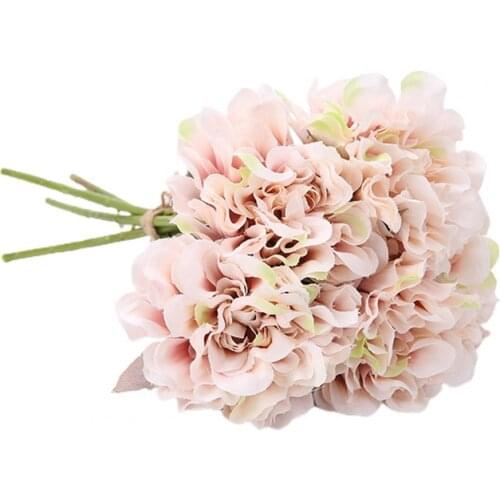 1 Bunch Artificial Flower Chrysanthemum Desktop Decor Faux Silk Flower Wedding Party Simulated Bouquet for Home Artificial Flow