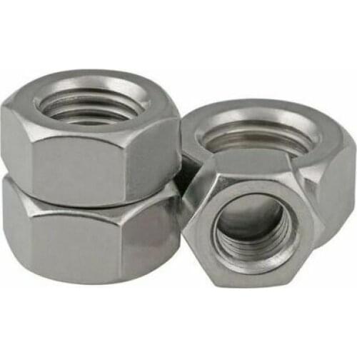 100pcs/lot Metric thread DIN934 M4 304 Stainless Steel Hex Nuts
