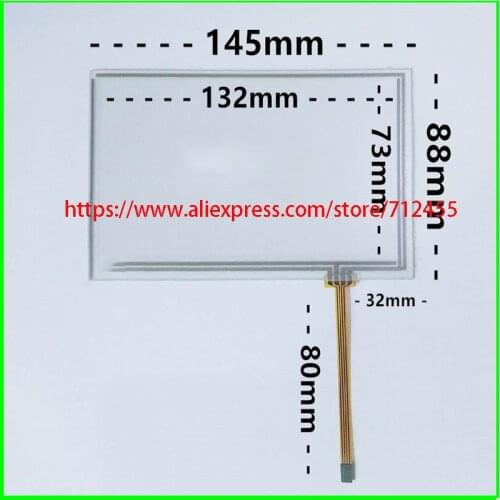 6 Inch 4 wire touch screen car DVD/GPS LCD touch screen handwriting screen screen navigation 145*88 145*88mm