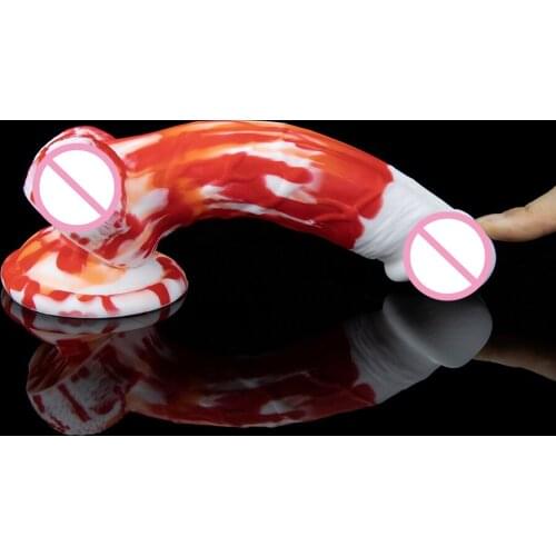 Colorful Anal Dildos Large Butt Plug Soft Dildo Liquid Silicone Penis Sex Toys For Men Prostate Women Massage Sex Shop 18